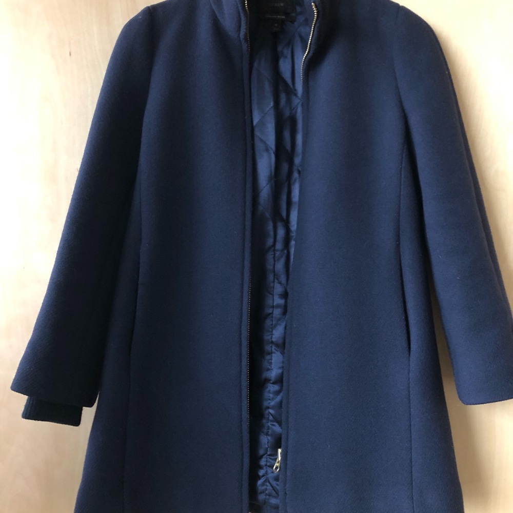 J. Crew Lodge Coat in Navy